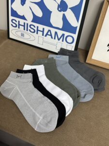 猫人袜子男士夏季薄款短袜100%纯棉7A抗菌防臭超薄全网眼运动船袜