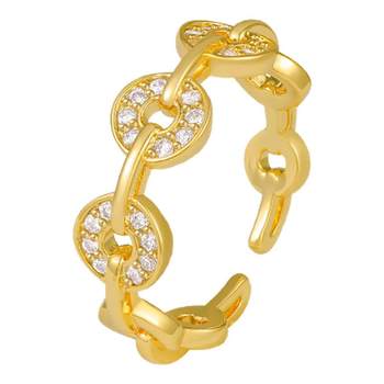 Niche design light luxury and high-end copper coin wealth ring