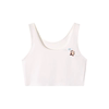 Anti-bump stretch breathable girls vest with thin mesh