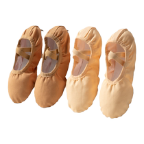 Soft-soled dance shoes for women adults Chinese classical dance childrens ballet dance professional body practice cat claw flesh color