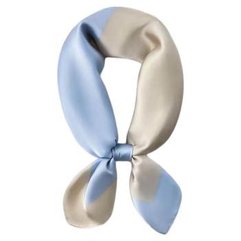 New versatile and fashionable imitation silk square scarf professional scarf scarf spring and summer paired with scarf temperament simple silk scarf