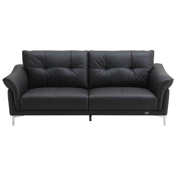 Quanyou home retro style leather art bed