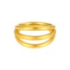 TSL Xie Ruilin gold ring 5D hard gold line shape pure gold ring price gold female XR373