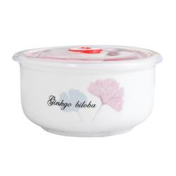 Fresh-keeping box, ceramic fresh-keeping bowl, microwave-friendly lunch box with lid, refrigerator sealed bowl, instant noodle bowl, take rice to work