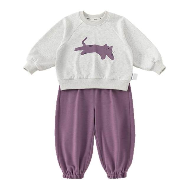INSbobo children's suit kitten two-piece set