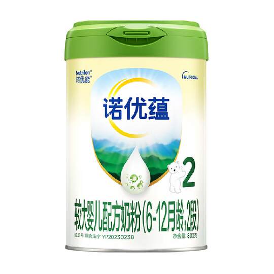 诺优能诺优蕴较大婴儿配方奶粉（6-12月龄，2段）800g*1罐