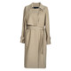 Luo Yi intellectual lapel lace-up trench coat