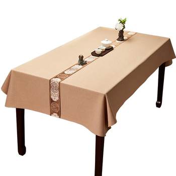 New chinese style tablecloth cotton and linen solid color dining table coffee table cloth New chinese style tablecloth cotton and linen solid color dining table coffee table cloth