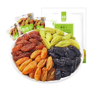 华味亨四色葡萄干盐津葡萄干无核提子干无核白果干特级新疆免洗