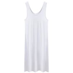 ເສື້ອຍືດ Modal suspender bottoming, vest vest, anti-see-through lining skirt, summer ບາງ ice silk ແບບກາງ-ຍາວເພື່ອປ້ອງກັນບໍ່ໃຫ້ exposure