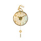 Fulu Shuangzhi high-end shell art silent wall clock