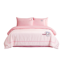 Mercury Childrens Melody 60-count long-staple cotton set maternal and infant Class A antibacterial three- and four-piece bedding set debuts