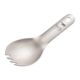 Keith kaisi pure titanium table spoon titanium fork spoon children's spoon outdoor camping picnic titanium spoon travel portable short spoon