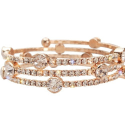 Spring and summer new style bingbing crystal sparkling Korean fashion multi-layer bracelet Korean temperament hand ring bracelet