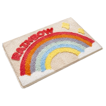 Bathroom absorbent plush floor mats home bathroom entrance cartoon anti-slip mats toilet door mats yi