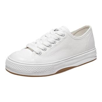 feiyue/Feiyue Canvas Shoes ເກີບຜູ້ຍິງ 2024 Spring Low-top White Shoes Versatile Simple Casual Shoes 785