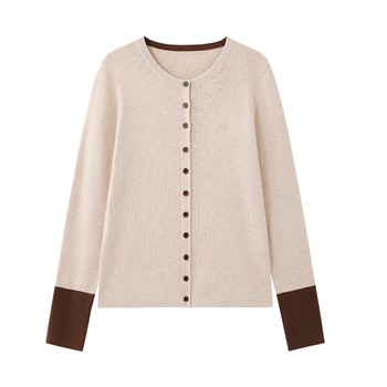 Cotton era cotton round neck cotton sweater