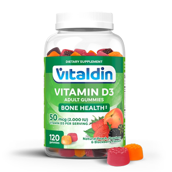 Vitaldin vitamin d3 helps calcium absorption of gummies