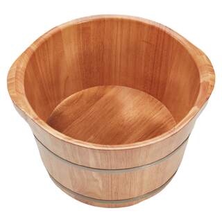 Solid wood constant temperature foot bath bucket thickened and deepened