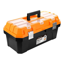 (This toolbox can accommodate people) Green forest thickened toolbox has large capacity and multiple sizes of storage accessories