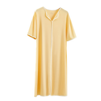 Modal cotton pajamas women's sexy nightgown ice silk summer short-sleeved summer large size 2024 ຮູບແບບໃຫມ່ສໍາລັບແມ່ຍິງຖືພາ