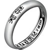 Old silversmith s999 pure silver open happy women's ring