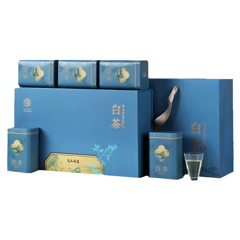 安吉白茶2025新茶雨前特级 高山云雾产地春茶 绿茶礼盒装送礼首选 溪龙贡茗250g 一芽两叶春季采摘