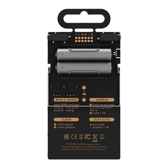 teenage engineering口袋合成器 PO-33 K.O!便捷采样器音序器