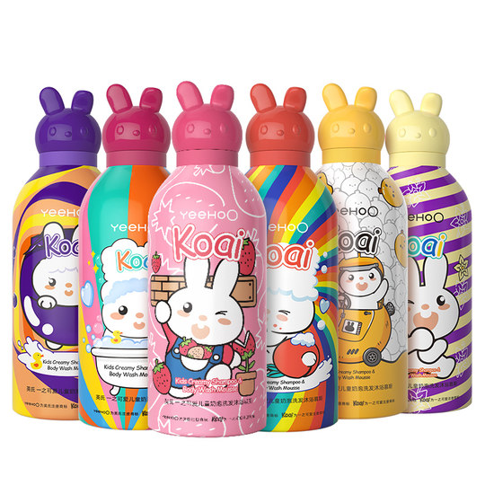 Ying's Children's Shower Gel Shampoo Two-in-One Milk Foam