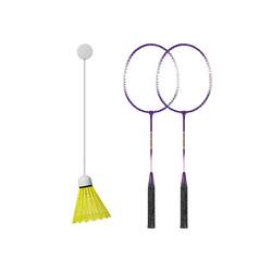 Badminton single trainer ອັດຕະໂນມັດ rebound line suction cup gyration ເດັກນ້ອຍແລະຜູ້ໃຫຍ່ indoor ສິນລະປະປະຕິບັດການຫຼິ້ນດ້ວຍຕົນເອງ