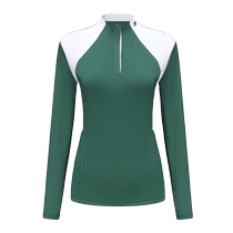 AYM Love Prancing Horse) Cozily Womens Contrast Color Long Sleeve T-Shirt Equestrian Sports Training Top Casual and Breathable