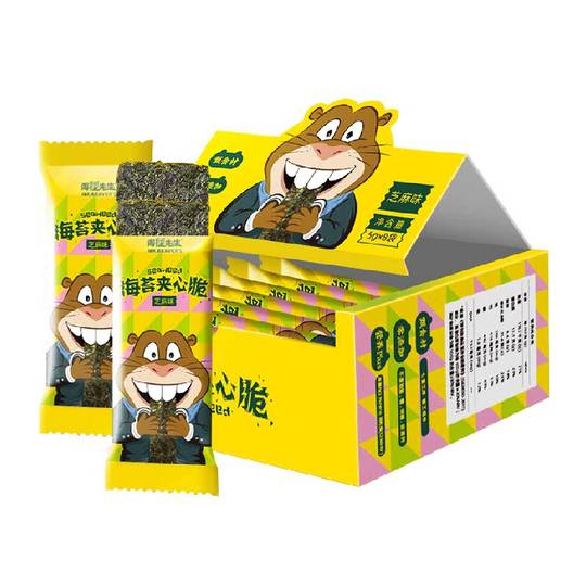 Haipu seaweed sandwich crispy sesame flavor snacks