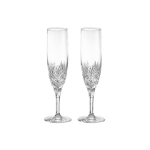 (Self-operated) Japanese KAGAMI happy champagne glass crystal glass kiriko wine glass pair wedding gift