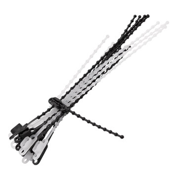 Removable buckle repeatedly beaded storage ties