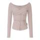 Eihey 2026 ພາກຮຽນ spring ນິຍົມສອງສິ້ນຊຸດ bottoming lace camisole slim ແຂນຍາວ cardigan ເທິງ