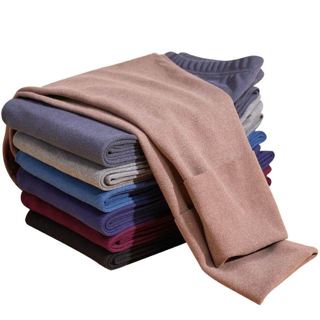 DeRong Autumn and Winter Warm Pants for Men