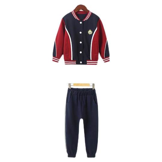 英伦风棒球服校服套装小学生儿童班服春秋夏季新款马甲幼儿园园服