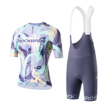 Locke Brothers Cycling Suit Womens Short Sleeve Overalls Mountain Road Bike Top Sportswear Summer
