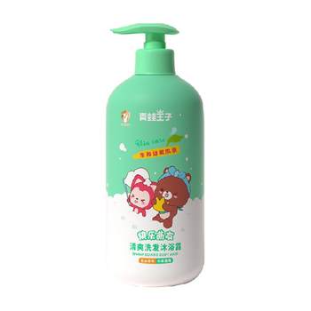 Frog Prince Baby Shampoo and Shower Gel Happy Cute Friends Refreshing Shampoo and Shower Gel 2-in-1 1L*1 bottle