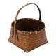 Retro bamboo weaving handbasket tea set fruit storage basket