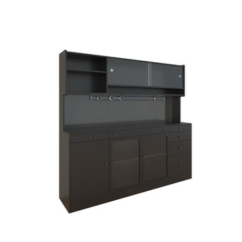 Nordic sideboard japanese dining cabinet high cabinet integrated wall hole panel storage cabinet cupboard tea cabinet customization