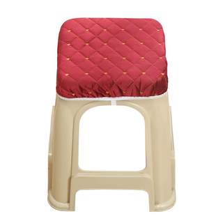 Square stool seat cover quilted thickened four-season stool cover