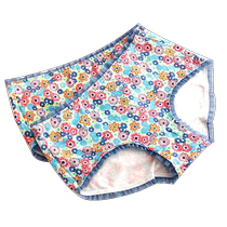 Deanfun Womens Underwear Mid-waist Printed Seamless Mesh Trimmed Cotton Boxer Briefs 4 Pack