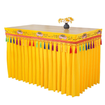 Embroidered altar table surround table skirt can be detached buddha table surround cloth Embroidered altar table surround table skirt can be detached buddha table surround cloth