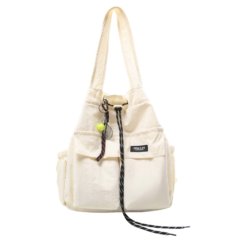 Multifunctional dual-purpose bag for female college students, outdoor sports travel backpack, junior high school student lightweight drawstring shoulder bag