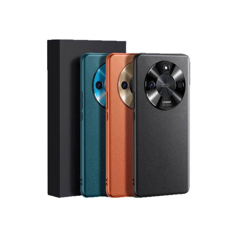 Suitable for Honor X50/X70 mobile phone case new plain leather