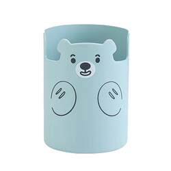 Student pen holder multi-functional desktop storage box cute bear pen bucket office creative desktop stationery rack for girls and boys junior high school large capacity high-value brush storage box