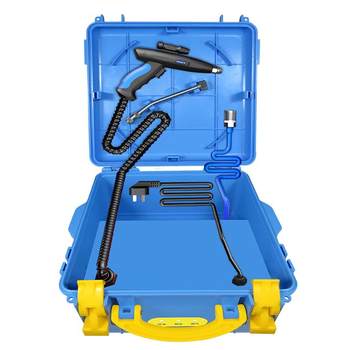 Blue guide steam home appliance cleaning machine for folding bucket