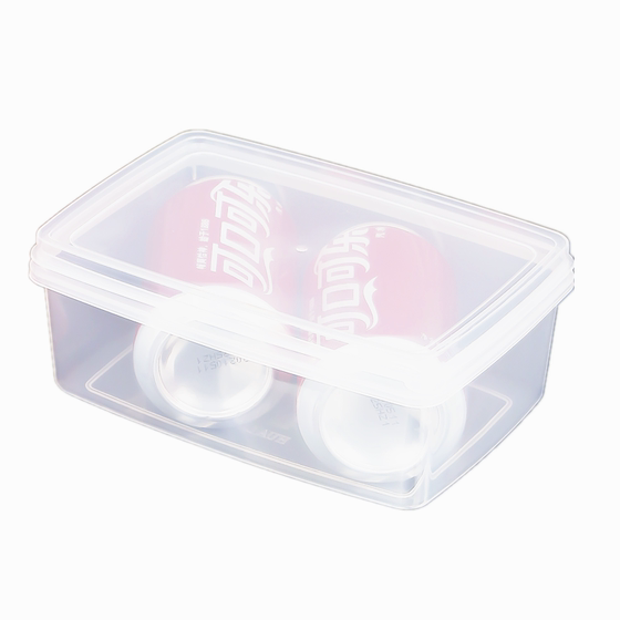 Food -grade fresh -keeping box transparent white plastic rectangular refrigerator special storage box kitchen food commercial box