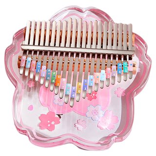 水晶透明拇指琴卡林巴kalimba女学生乐器初学者21音手指钢琴17音